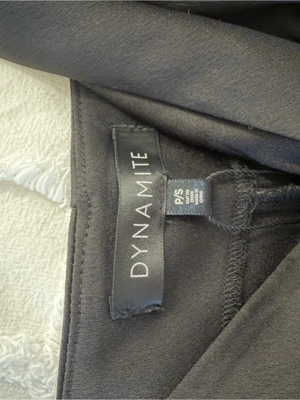 DYNAMITE BLACK SATIN SLIP DRESS - Picture 5 of 5